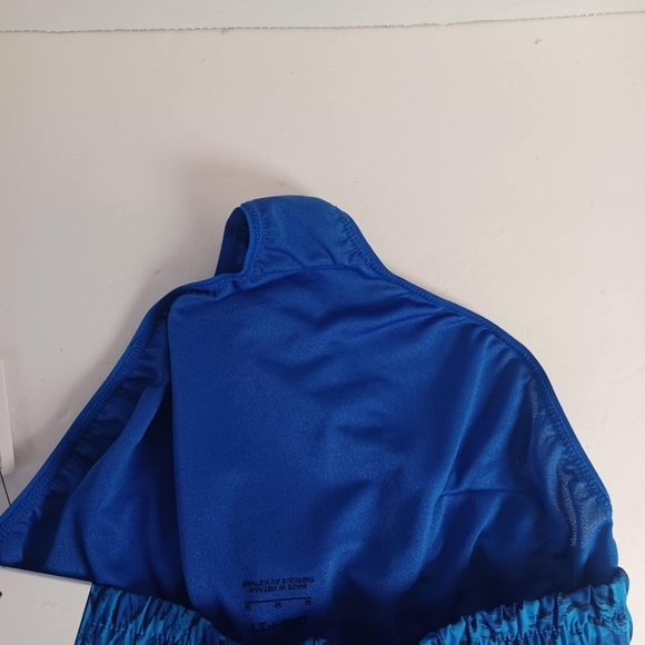 New Girls' Nike Med Dri-Fit Woven High-Waisted Shorts Blue Animal Print MSRP:$38 - Picture 5 of 6